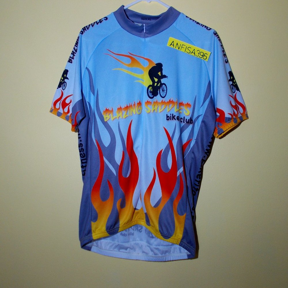 Cycling Flames Men's Jersey Size L